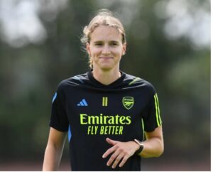 Arsenal Women star striker, Vivianne Miedema has recovered from her ACL injury 