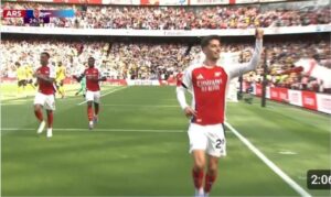 Read more about the article GOAAAL: Kai Havertz scores a goal never seen in football history to give Arsenal lead against Wolves- UNDOUBTEDLY GOAL OF THE SEASON