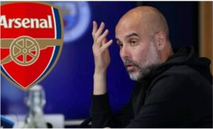 Read more about the article “If he chooses Arsenal over Manchester City, I will resign as a football coach…”We can’t afford to have him play for them; he may make them unbeatable.” Pep Guardiola is enraged by a world-class player’s choice to join Arsenal, as Manchester City steps up its efforts to persuade him to leave