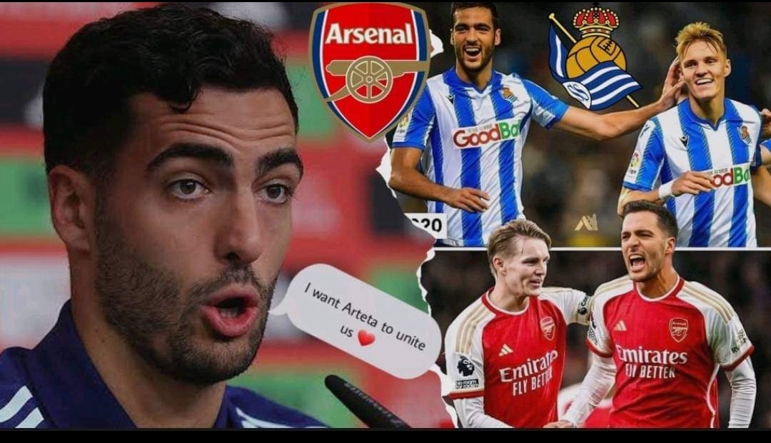 You are currently viewing “We were three that dominated Laliga that year, now that I’m here I want Arteta to help us and reunite us with the third person so we can fight the league together” , New signing. During today’s news conference, Mikel Merino urges Mikel Arteta to sign another EX Real Sociedad so that they may continue with the mission.