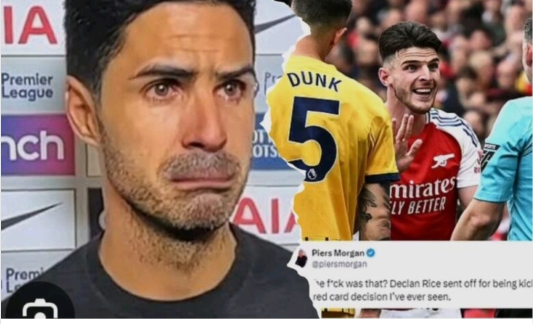 You are currently viewing “The Red card was not the source of my grief…But those THREE THINGS: Mikel Arteta explains the THREE THINGS the referee did that made him cry against Brighton.