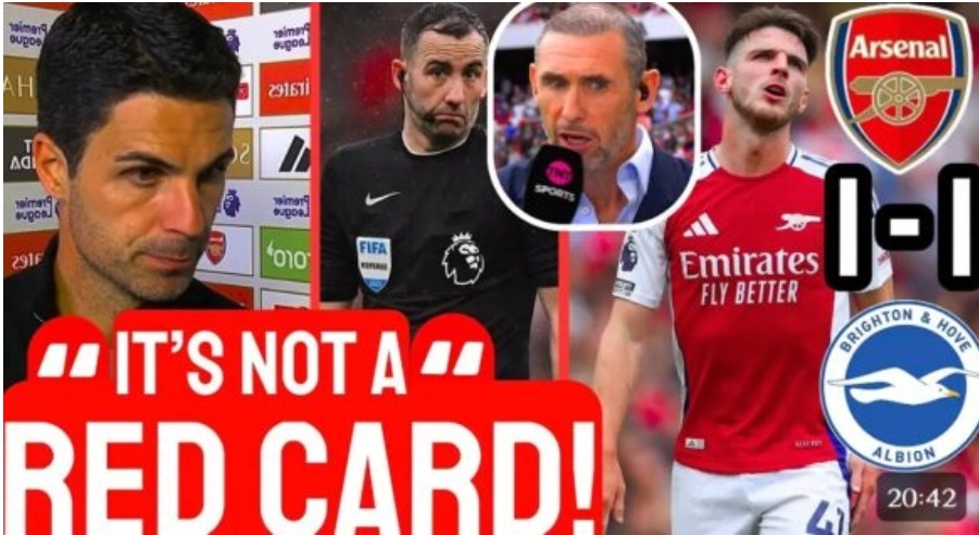 Read more about the article FIFA has just announced VERY SAD NEWS for referee Chris Kavanagh of the match between Arsenal vs Brighton and this have cost them thier Job after red card shown to Arsenal Midfielder Declan rice.